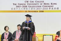 Prof Wai-Yee CHAN addressing the Graduation Ceremony